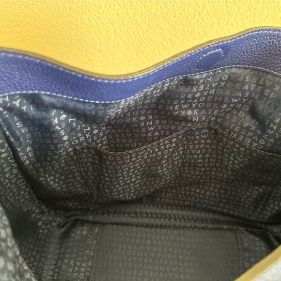 Kate Spade Shoulder Bag- blue, pebbled leather - Picture 10 of 10